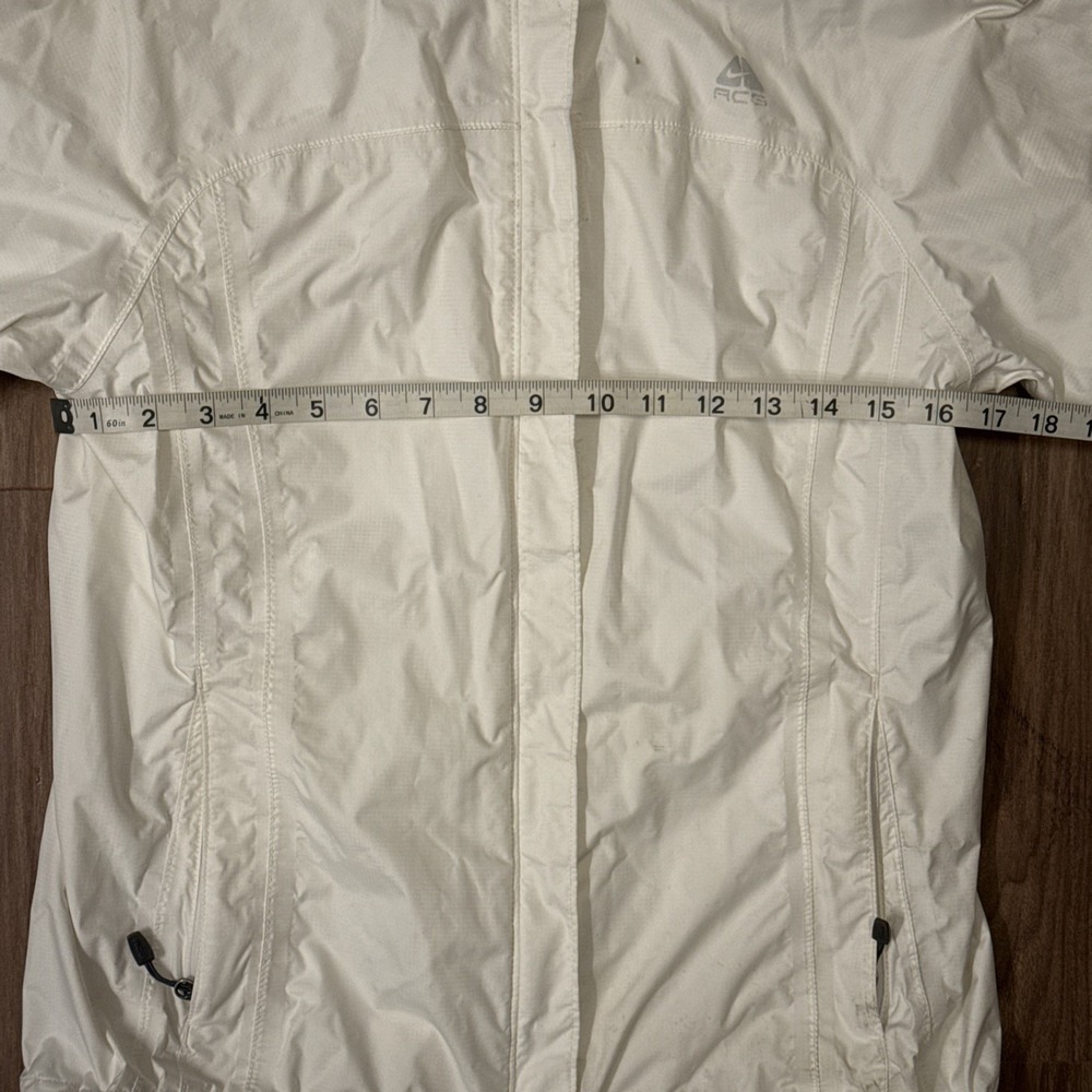 Y2K Nike ACG Fit Storm 3 Jacket‎ Sz Small S Full Zip Fair Condition White - Picture 13 of 16